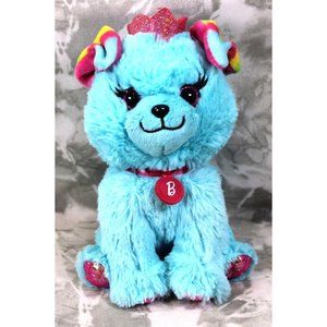 Barbie Pets Princess Puppy Dog Plush Blue Stuffed Animal 8"